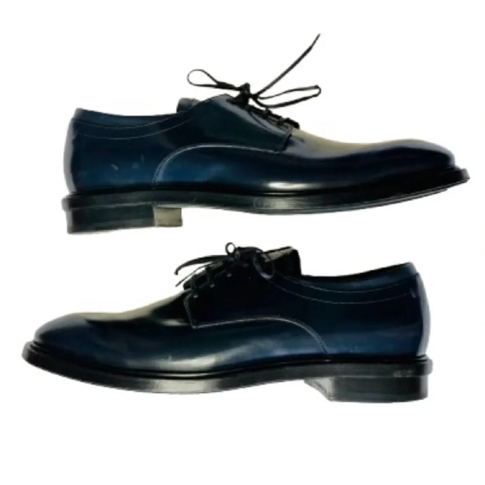 Calvin Klein Navy Blue Oxford Dress Shoes, Sz 44.5 Eur